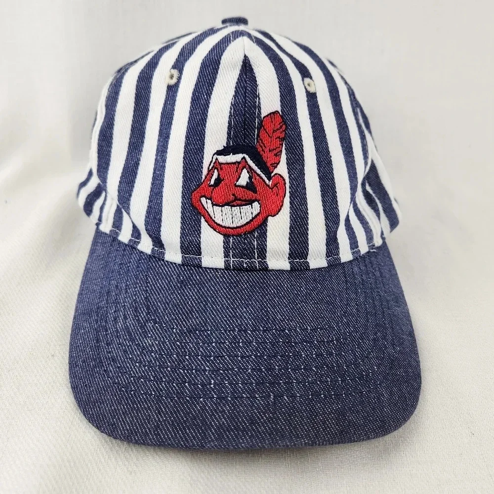 Vintage Cleveland Indian Chief Wahoo Snap Back Hat Kids